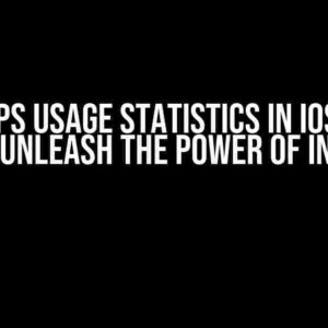 All Apps Usage Statistics in iOS using Swift: Unleash the Power of Insights